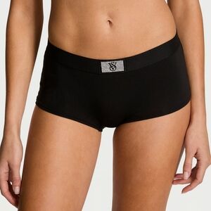 NWT AUTHENTIC VICTORIA SECRET BLACK VS RHINESTONE'S SHORTIE PANTIES ♥️